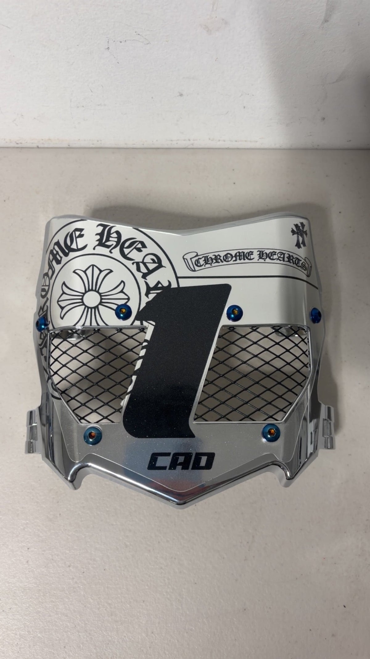 *Silver Chrome Heart Vented*